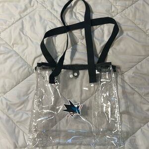 San Jose Sharks stadium bag.
